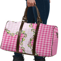 Pink Hawaii Palaka Travel Bag Maile Pikake Honohono Orchid Lei LT05 - Polynesian Pride