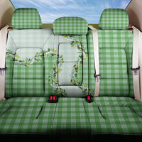 Green Hawaii Palaka Back Car Seat Cover Maile Pikake Honohono Orchid Lei LT05 One Size Green - Polynesian Pride