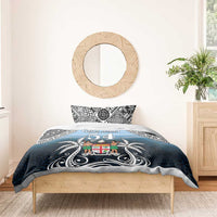 Happy 54th Fiji Day Bedding Set Forever Fiji With Tapa Tribal Pattern
