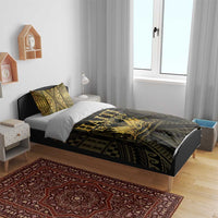 Haiti 1804 Bedding Set Polynesian Gold Neg Maron