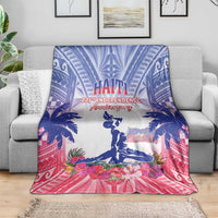 Haiti Independence Day Blanket Neg Maron Polynesian Style