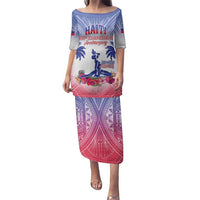 Personalised Haiti Independence Day Family Matching Puletasi and Hawaiian Shirt Neg Maron Polynesian Style LT05 - Polynesian Pride