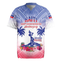 Personalised Haiti Independence Day Rugby Jersey Neg Maron Polynesian Style LT05