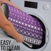 Purple Samoa Malu Tattoo Inspired Bathroom Set - Polynesian Pride