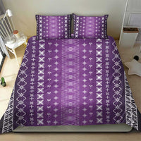 Purple Samoa Malu Tattoo Inspired Bedding Set - Polynesian Pride