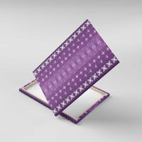 Purple Samoa Malu Tattoo Inspired Canvas Wall Art - Polynesian Pride