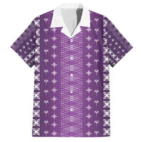 Purple Samoa Malu Tattoo Inspired Family Matching Long Sleeve Bodycon Dress and Hawaiian Shirt - Polynesian Pride