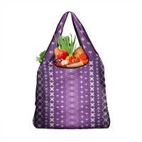Purple Samoa Malu Tattoo Inspired Grocery Bag LT05 1-pack One Size Purple - Polynesian Pride