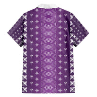 Purple Samoa Malu Tattoo Inspired Hawaiian Shirt - Polynesian Pride