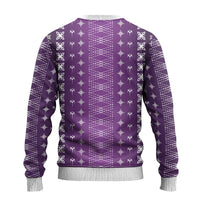 Purple Samoa Malu Tattoo Inspired Ugly Christmas Sweater - Polynesian Pride