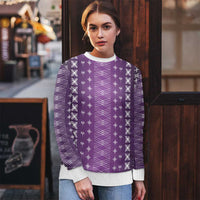 Purple Samoa Malu Tattoo Inspired Ugly Christmas Sweater - Polynesian Pride