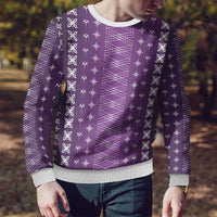 Purple Samoa Malu Tattoo Inspired Ugly Christmas Sweater - Polynesian Pride