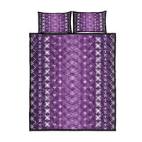 Purple Samoa Malu Tattoo Inspired Quilt Bed Set LT05 - Polynesian Pride