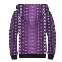 Purple Samoa Malu Tattoo Inspired Sherpa Hoodie LT05 - Polynesian Pride