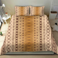 Beige Samoa Malu Tattoo Inspired Bedding Set - Polynesian Pride