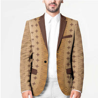 Beige Samoa Malu Tattoo Inspired Blazer - Polynesian Pride