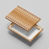 Beige Samoa Malu Tattoo Inspired Canvas Wall Art - Polynesian Pride