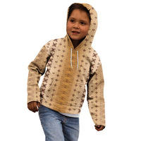 Beige Samoa Malu Tattoo Inspired Kid Hoodie - Polynesian Pride