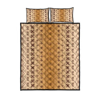 Beige Samoa Malu Tattoo Inspired Quilt Bed Set LT05 - Polynesian Pride