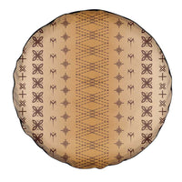Beige Samoa Malu Tattoo Inspired Spare Tire Cover - Polynesian Pride
