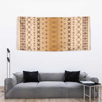 Beige Samoa Malu Tattoo Inspired Tapestry - Polynesian Pride
