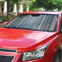 Black Samoa Malu Tattoo Inspired Auto Sun Shade LT05 - Polynesian Pride