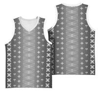 Black Samoa Malu Tattoo Inspired Basketball Jersey LT05 - Polynesian Pride
