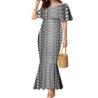 Black Samoa Malu Tattoo Inspired Family Matching Mermaid Dress and Hawaiian Shirt - Polynesian Pride