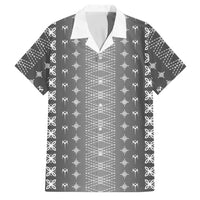 Black Samoa Malu Tattoo Inspired Family Matching Short Sleeve Bodycon Dress and Hawaiian Shirt LT05 Dad's Shirt - Short Sleeve Black - Polynesian Pride