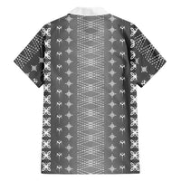 Black Samoa Malu Tattoo Inspired Family Matching Tank Maxi Dress and Hawaiian Shirt LT05 - Polynesian Pride