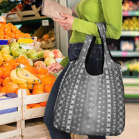 Black Samoa Malu Tattoo Inspired Grocery Bag LT05 - Polynesian Pride