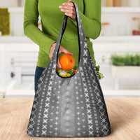 Black Samoa Malu Tattoo Inspired Grocery Bag LT05 - Polynesian Pride