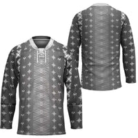 Black Samoa Malu Tattoo Inspired Hockey Jersey LT05 - Polynesian Pride