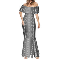 Black Samoa Malu Tattoo Inspired Mermaid Dress - Polynesian Pride