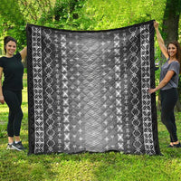 Black Samoa Malu Tattoo Inspired Quilt - Polynesian Pride