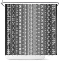 Black Samoa Malu Tattoo Inspired Shower Curtain - Polynesian Pride