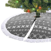 Black Samoa Malu Tattoo Inspired Tree Skirt - Polynesian Pride