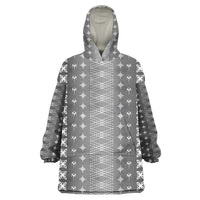 Black Samoa Malu Tattoo Inspired Wearable Blanket Hoodie - Polynesian Pride