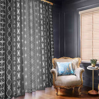 Black Samoa Malu Tattoo Inspired Window Curtain - Polynesian Pride