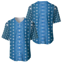 Blue Samoa Malu Tattoo Inspired Baseball Jersey LT05 - Polynesian Pride