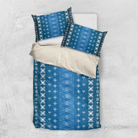 Blue Samoa Malu Tattoo Inspired Bedding Set - Polynesian Pride