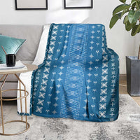 Blue Samoa Malu Tattoo Inspired Blanket - Polynesian Pride