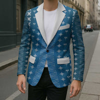 Blue Samoa Malu Tattoo Inspired Blazer - Polynesian Pride