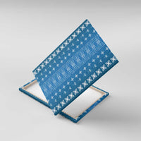 Blue Samoa Malu Tattoo Inspired Canvas Wall Art - Polynesian Pride