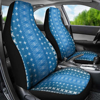 Blue Samoa Malu Tattoo Inspired Car Seat Cover LT05 - Polynesian Pride