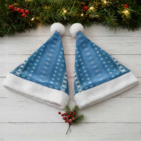 Blue Samoa Malu Tattoo Inspired Christmas Santa Hat LT05 - Polynesian Pride