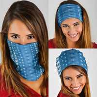 Blue Samoa Malu Tattoo Inspired Neck Gaiter - Polynesian Pride