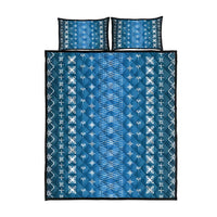 Blue Samoa Malu Tattoo Inspired Quilt Bed Set LT05 - Polynesian Pride