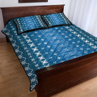 Blue Samoa Malu Tattoo Inspired Quilt Bed Set LT05 - Polynesian Pride