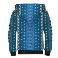 Blue Samoa Malu Tattoo Inspired Sherpa Hoodie LT05 - Polynesian Pride